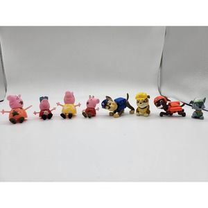 Pepper Pig and Paw Patrol Figures